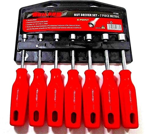 Nut Driver Set 7pc Metric Amazon Co Uk DIY Tools