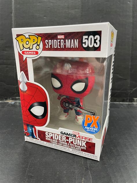 Funko Pop Games Gamerverse Spider Man Spider Punk Px Exclusive 503 G