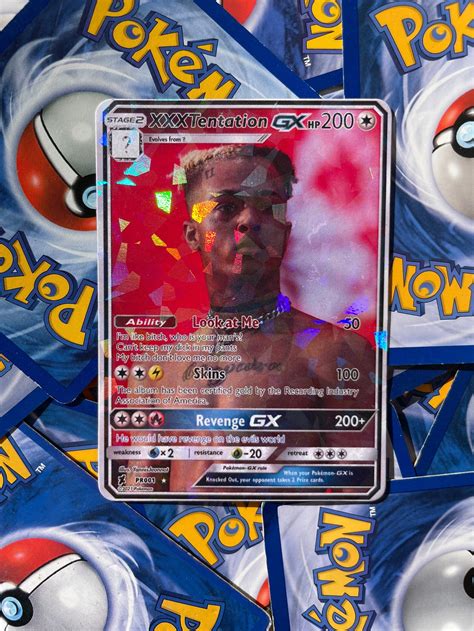 Xxxtentacion Special Holographic Pokémon Collective GX Trading Etsy