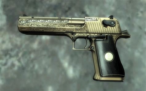 Fallout3 Mod Limited Edition Highres Golden Desert Eagle Textures