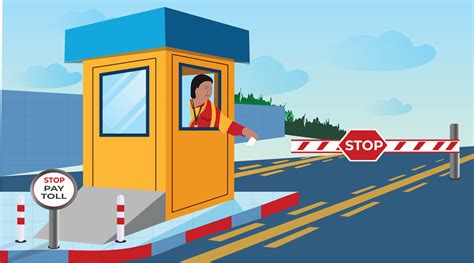 Bridge Toll Received By A Toll Man Illustration 17079126 Vector Art At