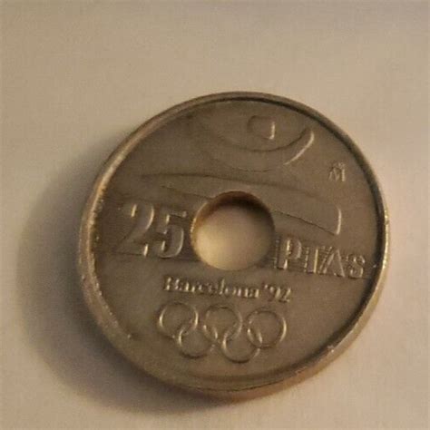 Spain Coin Pesetas Barcelona Olympic Games Ebay