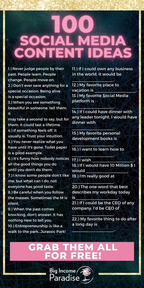 social media content ideas artofit