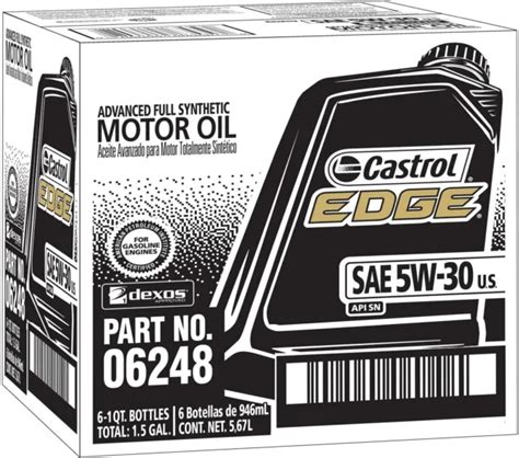 Castrol Edge W Advanced Full Synthetic Motor Oil Quart