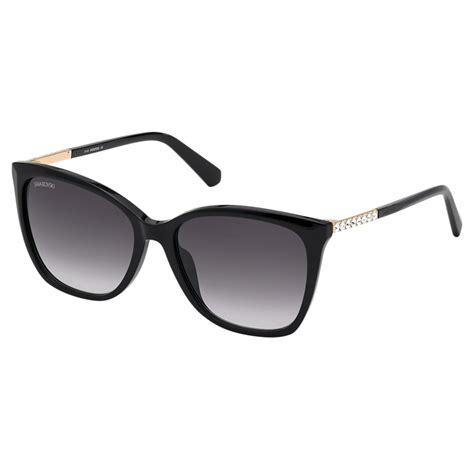 Swarovski Swarovski Sunglasses Sk0310 01b Black Sunglasses Swarovski Eyewear Avvenice