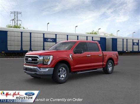 2022 Ford F 150 Xlt 5 Miles Rapid Red Metallic Tinted Clearcoat Crew Cab Pickup New Ford F 150