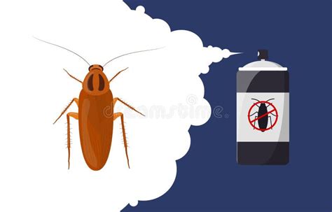 Insect Repellent Concept Cartoon Wasp Vector Stock Vector