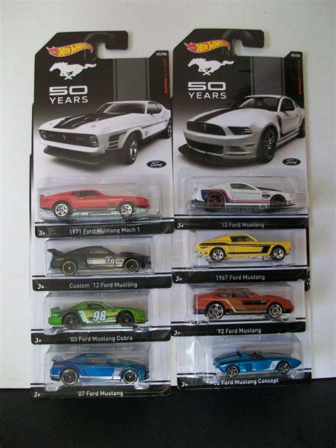 Get Um While They Re HOT The New Hot Wheels 50th Anniversary Set Of Mustangs Hot Wheels