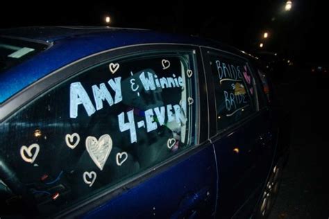 Lesbian High School Sweethearts Tie The Knot