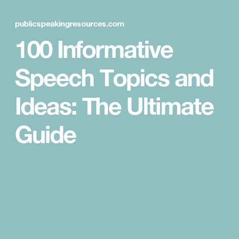 Informative Speech Topics And Ideas The Ultimate Guide