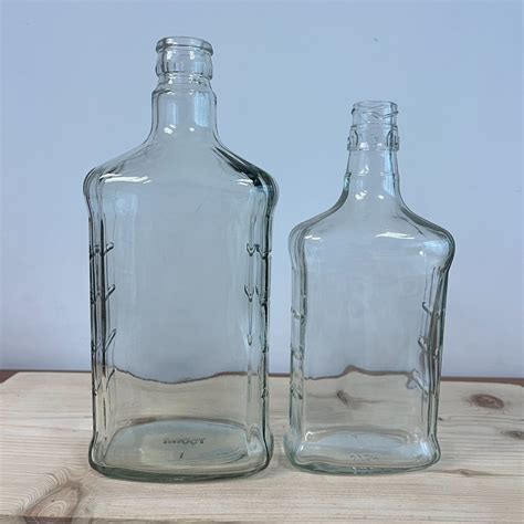 Glass Liquor Spirit Bottles For Vodka 750 Ml 350ml Glass Bottle Square