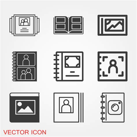 Photo Album Icon Vector