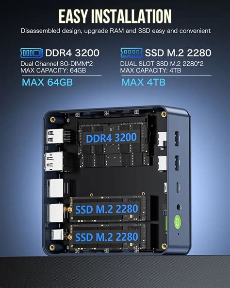 AMD Ryzen 7 5700U Mini PC--NucBox M5 Upgraded version
