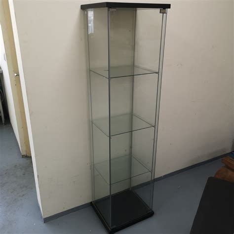 Ikea glass display cabinet, Furniture, Shelves & Drawers on Carousell