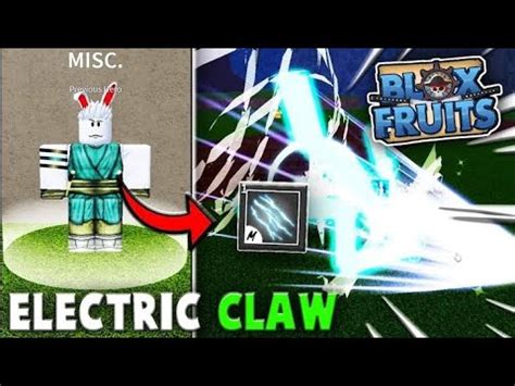 Como Pegar O Electric Claw V No Blox Fruits Youtube