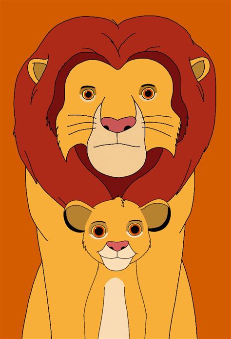 Mufasa and Simba by RobsonDoodle on DeviantArt