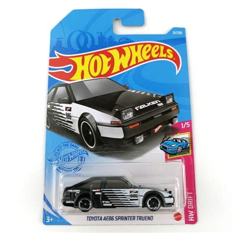 Машинка Mattel Hot Wheels C Toyota Ae Sprint Trueno Black And White купить с
