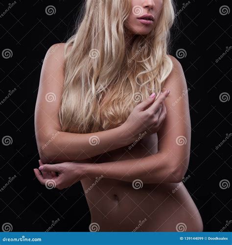 Blonde Woman With Long Curly Hair Posing Naked Stock Image Image Of Hair Caucasian 139144099