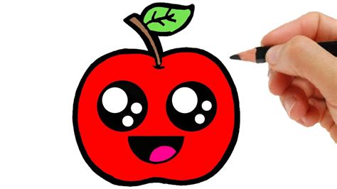 Como Dibujar Una Manzana Paso A Paso Youtube