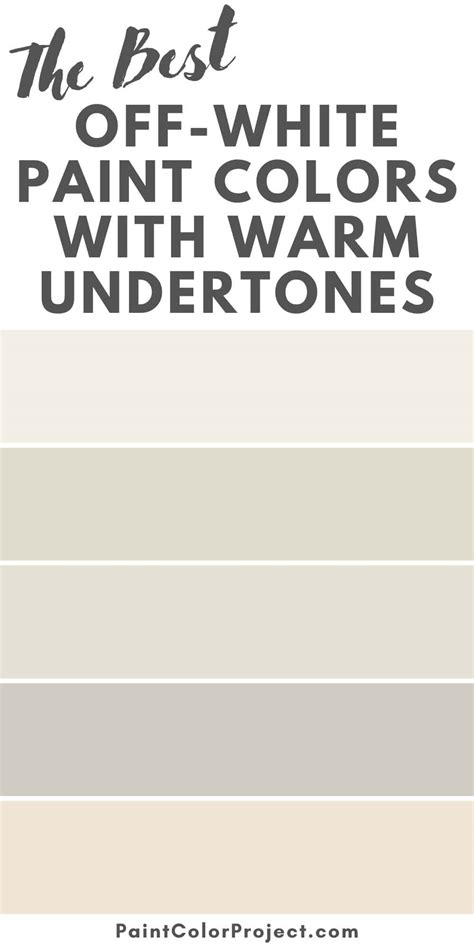 white paint colors  warm undertones  paint color