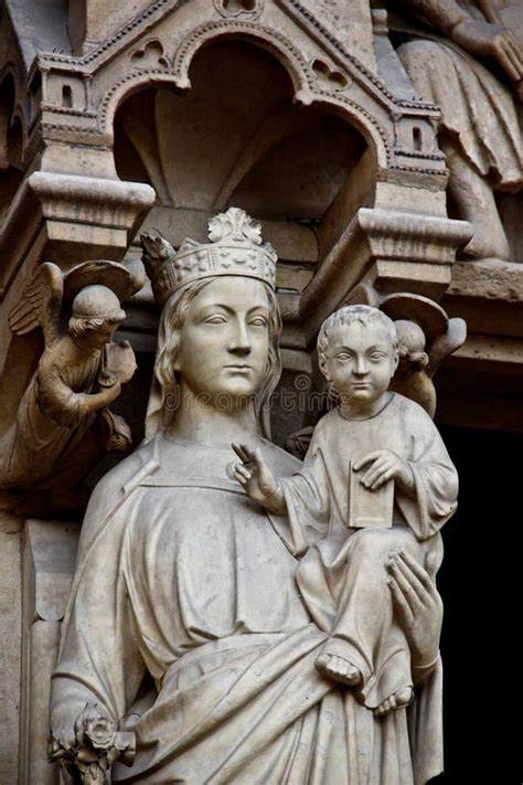 Sculpture Of Notre Dame De Paris Stock Image Image