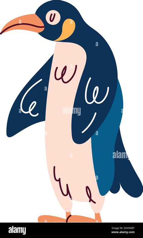 cute penguin wild animal character Stock Vector Image & Art - Alamy