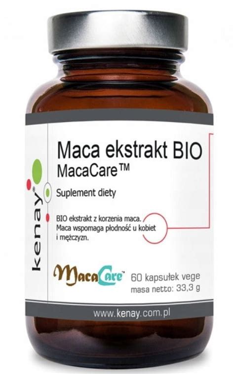 MACA EKSTRAKT BIO korzeń MacaCare PŁODNOŚĆ Kenay porównaj ceny