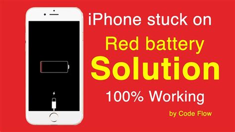 Iphone Charging But Not Turning On Iphone Stuck On Red Battery Screen