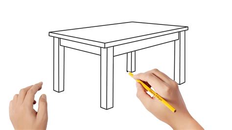 Cómo dibujar una mesa Dibujos sencillos YouTube