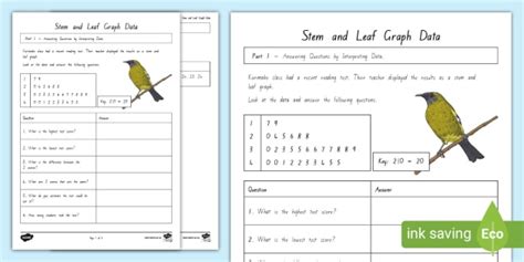 Stem And Leaf Graph Activity Teacher Made Twinkl Worksheets Library