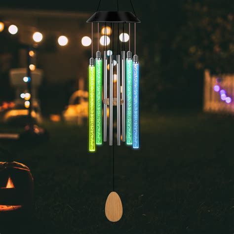 IMounTEK Solar Wind Chimes Changing Colors Waterproof LED Wind Chimes