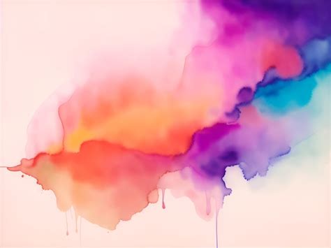 Premium Ai Image Abstract Watercolor On A White Background The Color