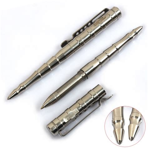 Tactical Self Defense Pen Stainless Steel Glass Break Military