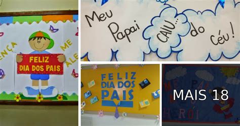 Mural Dia Dos Pais Para Imprimir - Mural Dia dos Pais em EVA para escola com moldes para imprimir