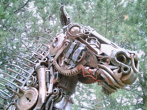 Repurposing Junk Ideas This Magnificent Horse Of Many Recycled Parts