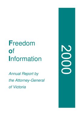 Fillable Online Freedom Of Information Victorian Government Fax Email