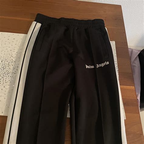 Palm Angels Women S Black Trousers Depop