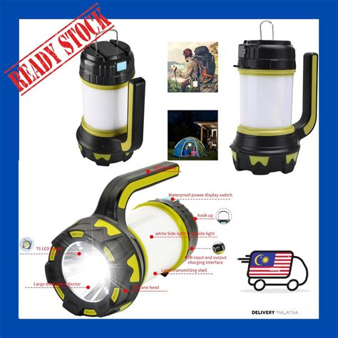 Lampu Suluh LED Kecemasan Camping Tactical Light Lantern Multifunction