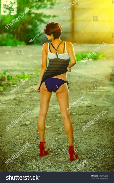 Sunlight Sexy Nude Woman Rear View Stock Photo Shutterstock