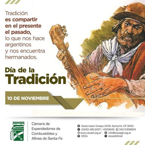 10 de NOVIEMBRE Día de la Tradición Argentina CECA