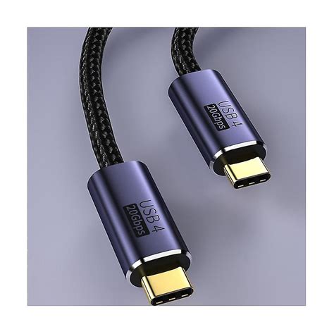 Usb 4 3 Cable 100w 5a Fast Charging Usb Type C To Type C Cable 8k60hz 20gbps Charger Data Cable