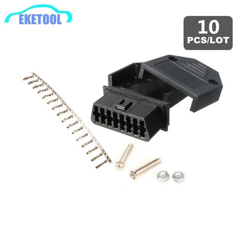 Buy 10pcslot Obdii Female Plug J1962f Obd2 16 Pin Female Connector With Screws