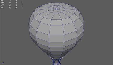 Low Poly Hot Air Balloon 3D Model By ViperJr3D