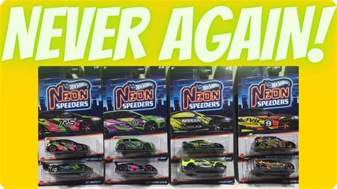 Unboxing Hot Wheels Neon Speeders YouTube