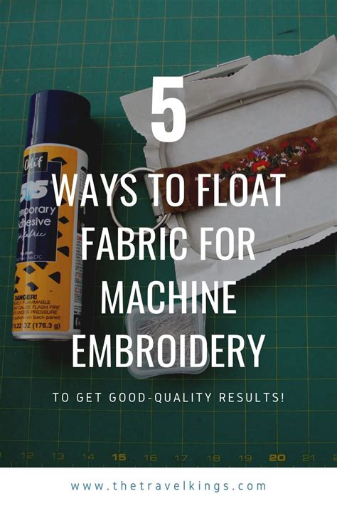 How To Float Fabric For Machine Embroidery Tips Tutorial Machine