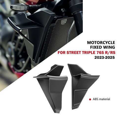 For Motorcycle Street Triple R Rs Frontal Sport Naked Aerodynamic Wing Kit