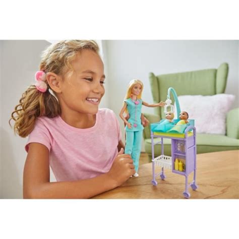 Barbie Métiers Pédiatre Blonde à Prix Carrefour