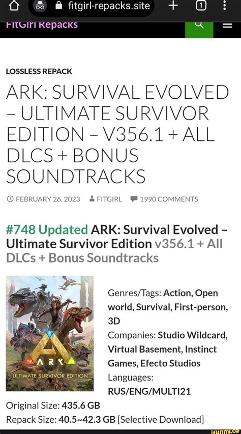 Fitgirl Repacks Site Fiti Repacks Lossless Repack Ark Survival Evolved Ultimate Survivor