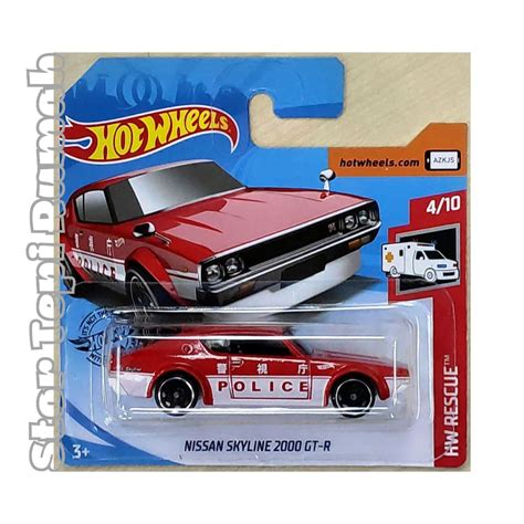 Hot Wheels Nissan Skyline 2000GT R HW H T Kenmeri Then And Now Rescue Shopee Malaysia