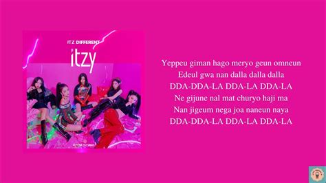 Itzy 달라달라 Dalla Dalla Lyrics [real Easy Lyrics] Youtube